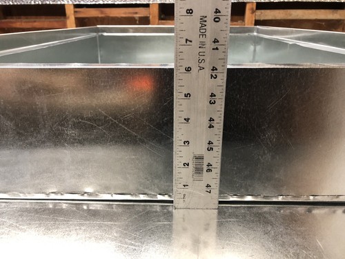 24.5 x 22 x 18 tall furnace stand return air box duct hvac