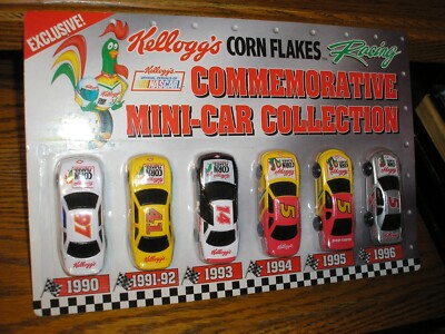 Racing Champions 6 Car Kellogg's Racing 1990-1996 Commemorative Mini Car Set