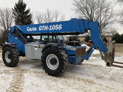 2011 GENIE GTH1056 10000LB ROUGH TERRAIN TELEHANDLER DIESEL TELESCOPIC FORKLIFT