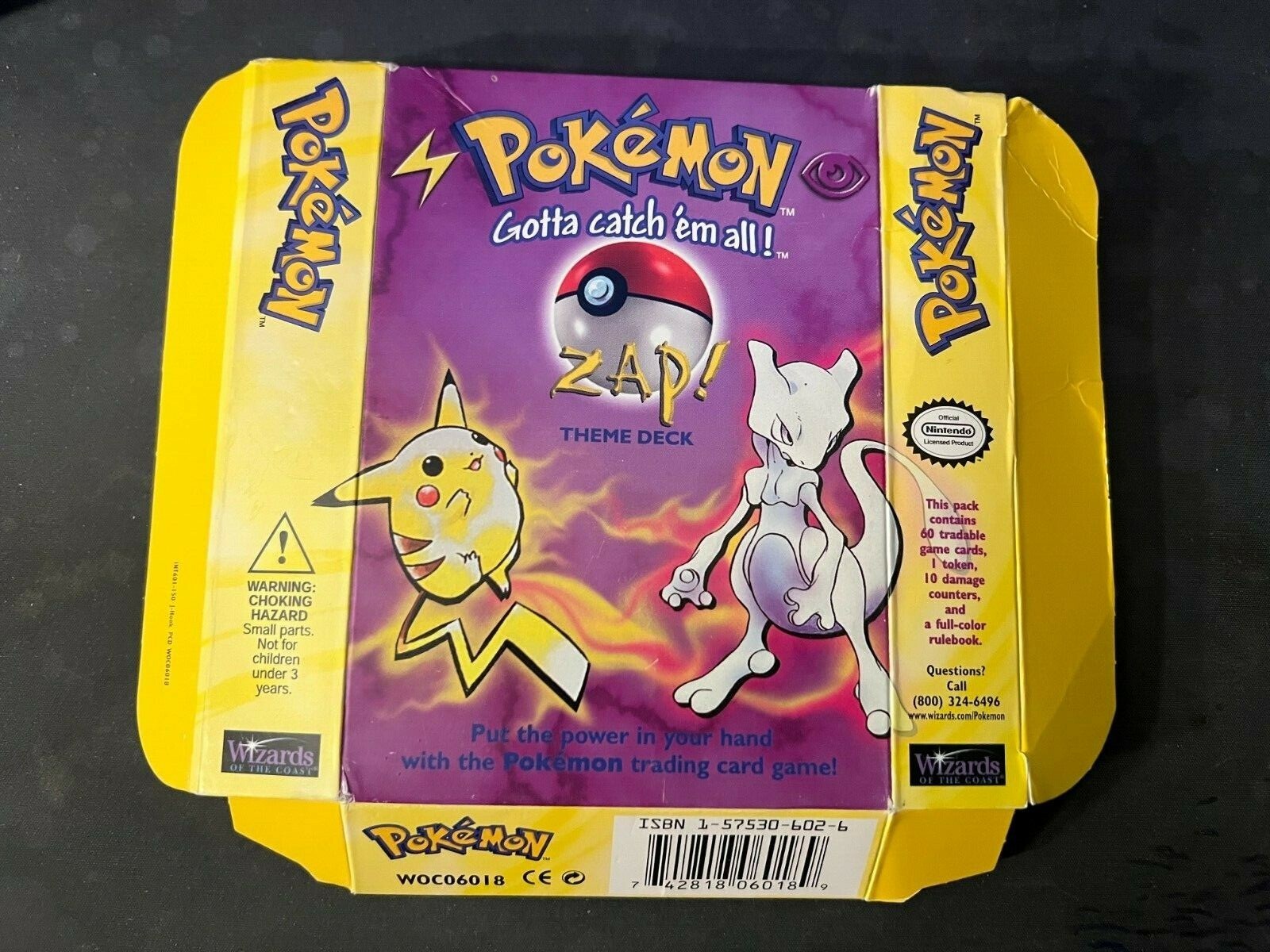 ポケモンカードゲーム 海外版 ZAP! THEME DECK Pokemon Trading Card Game Zap! Theme Deck Shadowless SEALED