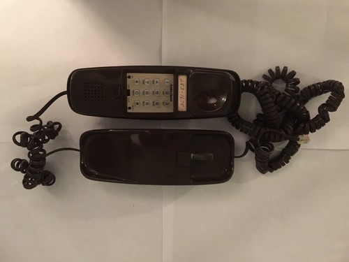 Vintage RadioShack Telephone Desk/Wall Mount Brown