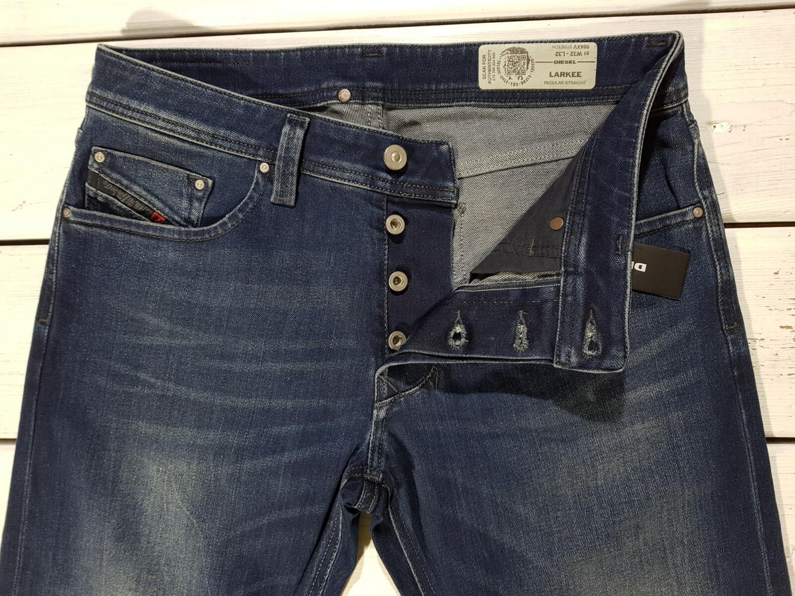 Nova Calça Jeans Masculina Diesel W26 L32 larkee 084XV Regular Reta Stretch Azul Casual | eBay