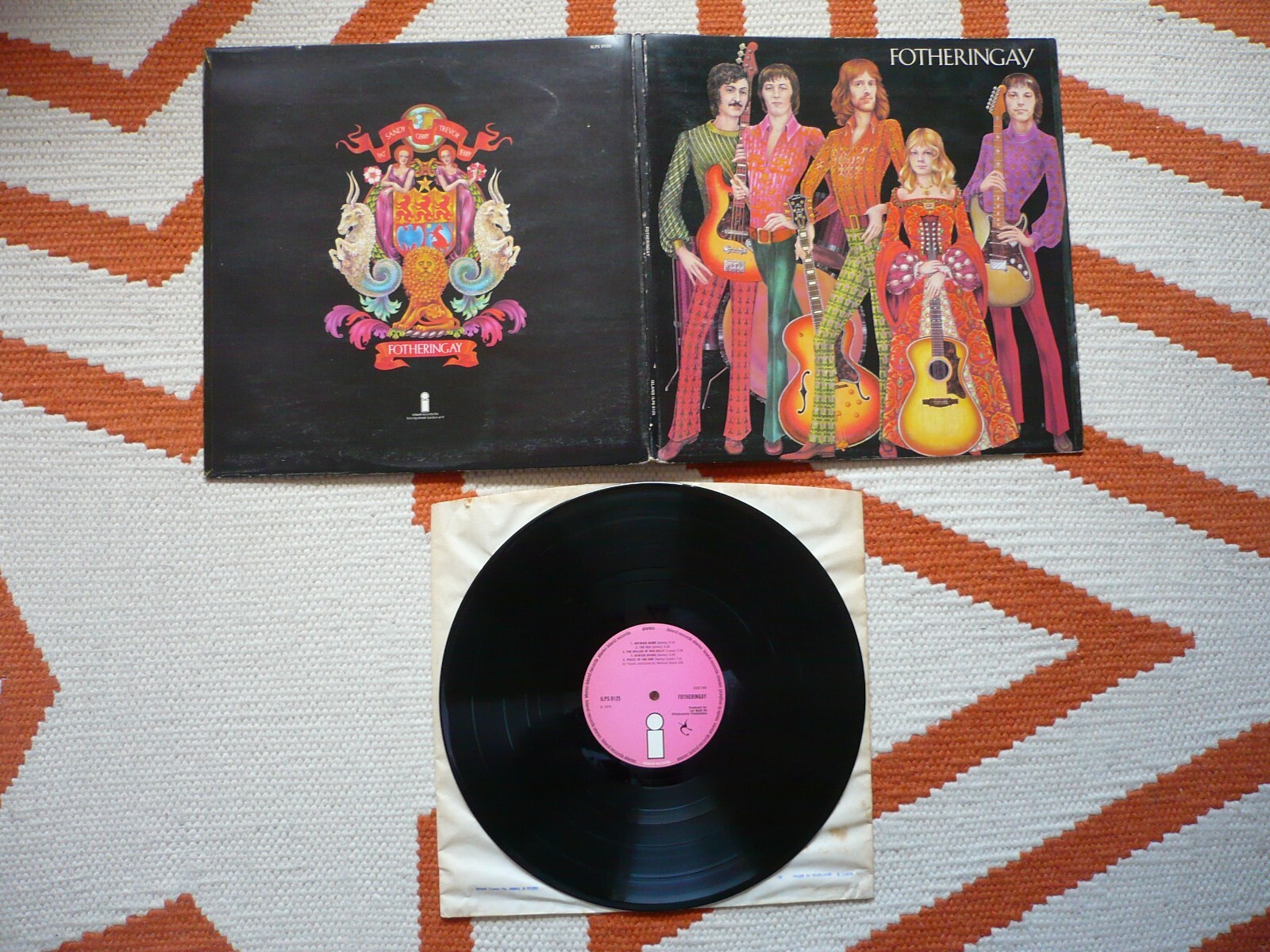 Fotheringay Self Titled Vinyl UK 1970 Island 1st Press A2&frasl;B2 Folk