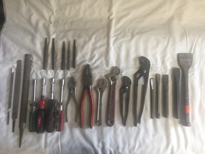 TOOL LOT Craftsman, Channel Lock, Stanley, Proto, File Wrench Pliers Nut Drivers