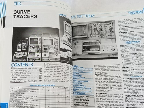 vintage TEKTRONIX instrument catalog 1987 oscilloscopes rare pictures electronic