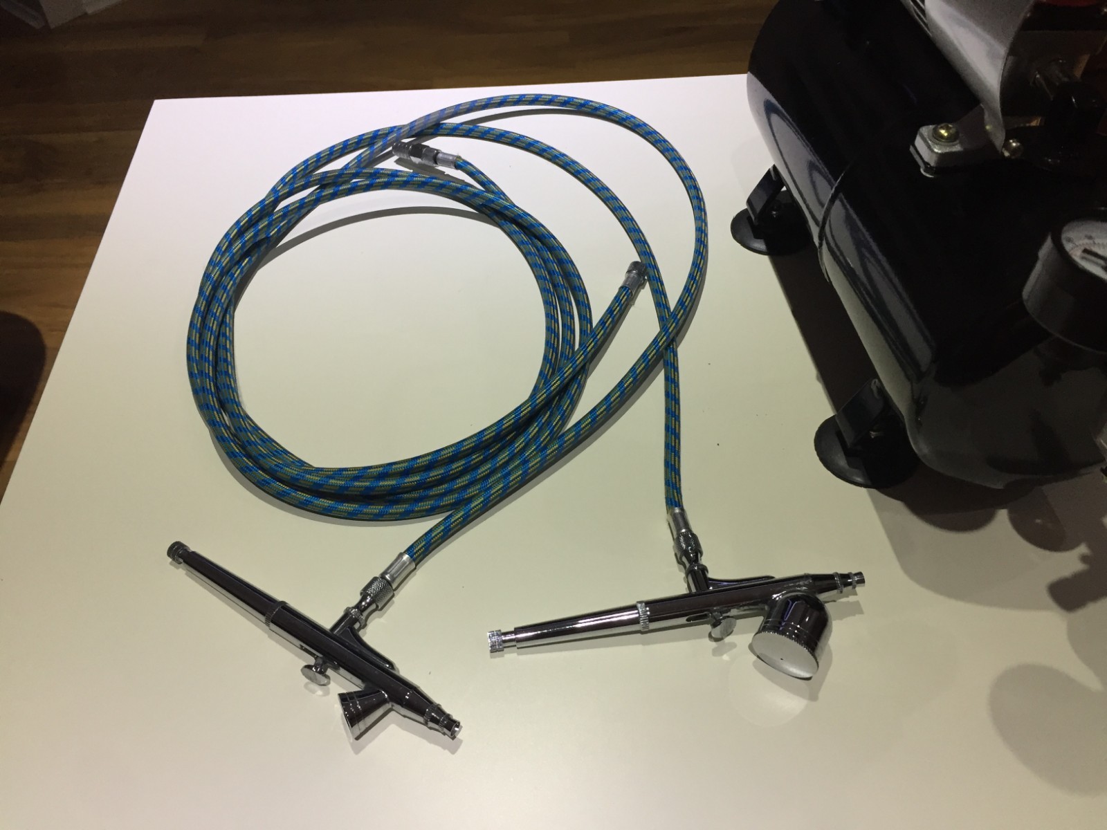 1/5 HP Airbrush Compressor + Tamiya Paint + Airbrush + more!!  @@@ LOOK @@@