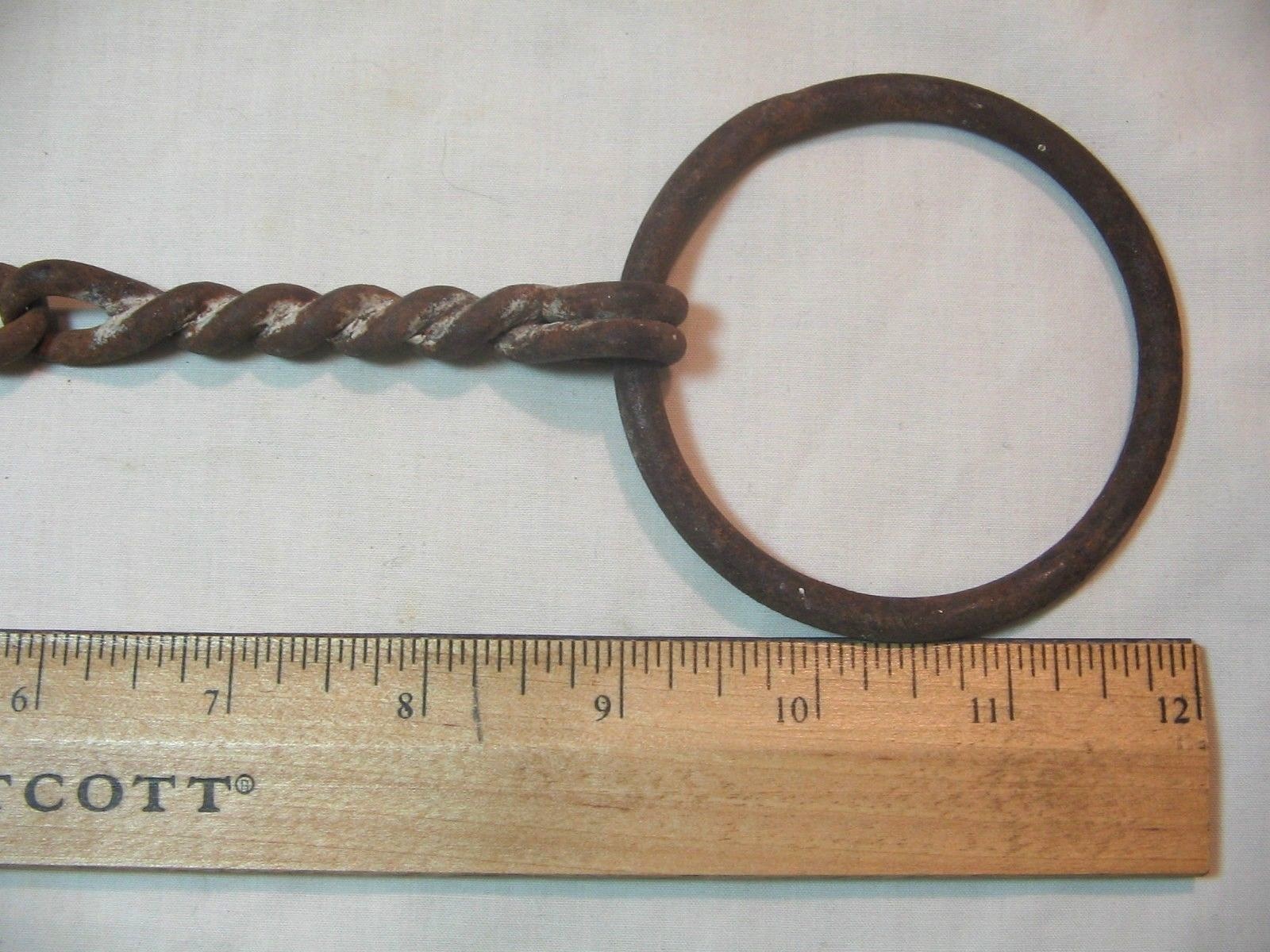 Vintage twisted Snaffle Draft Horse Mule Mouth Bit Piece Farm Tool