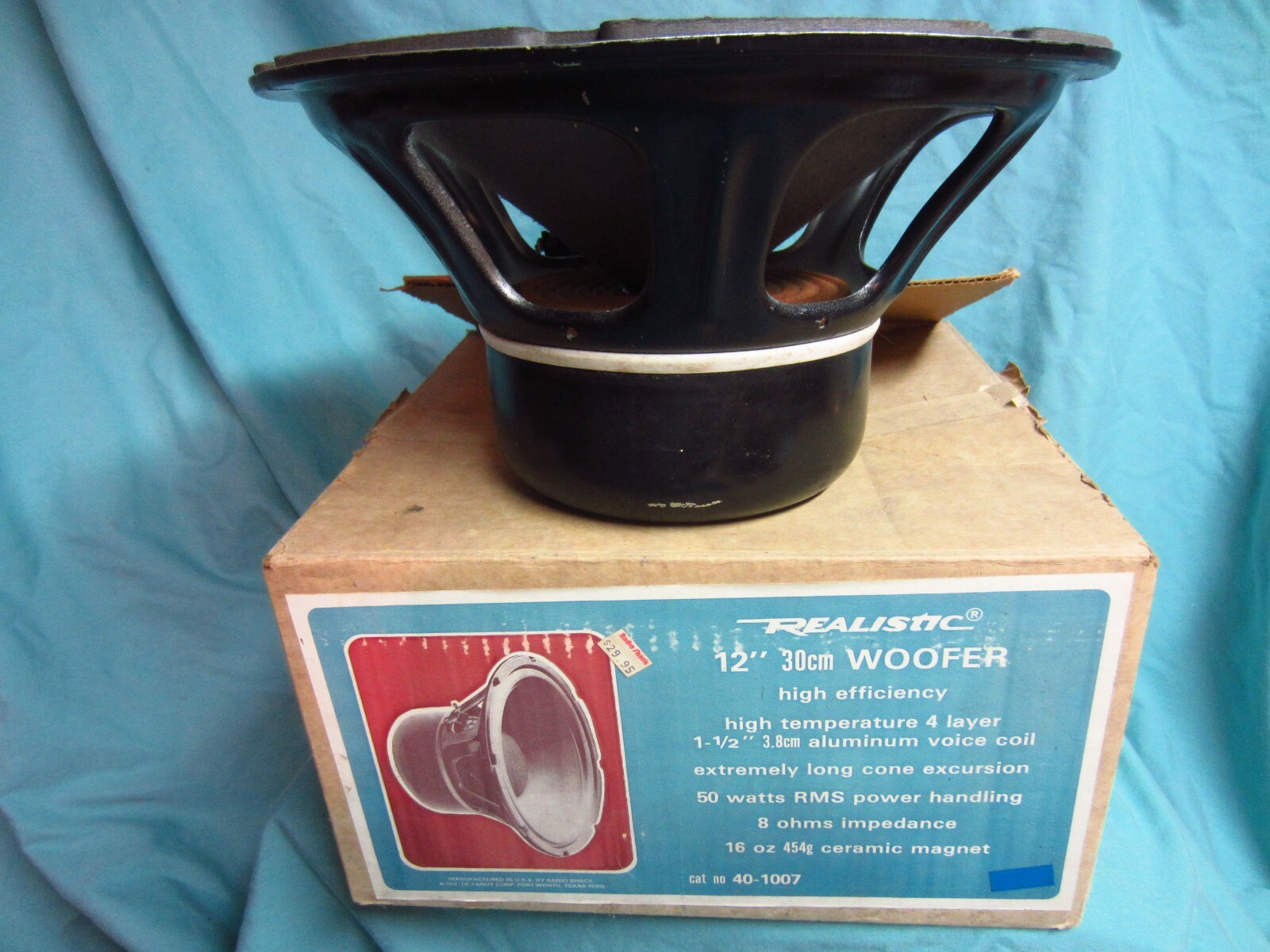 Vintage Realistic 12 Inch Woofer Speaker,No. 40-1007