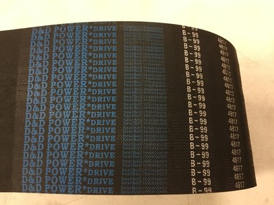 D&D PowerDrive ORB-19-14122B99/08 Banded V Belt, 102