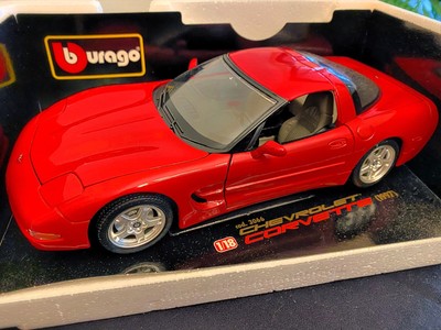 Bburago Chevrolet Corvette 1997 Diamonds 1:18Red 3066 Diecast With Box Vintage