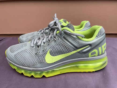 RARE EUC Nike Air Max + 2013 Women US 7.5 Gray Neon Running RARE EUC Nike Air Max + 2013 Women US 7.5 Gray Neon Running