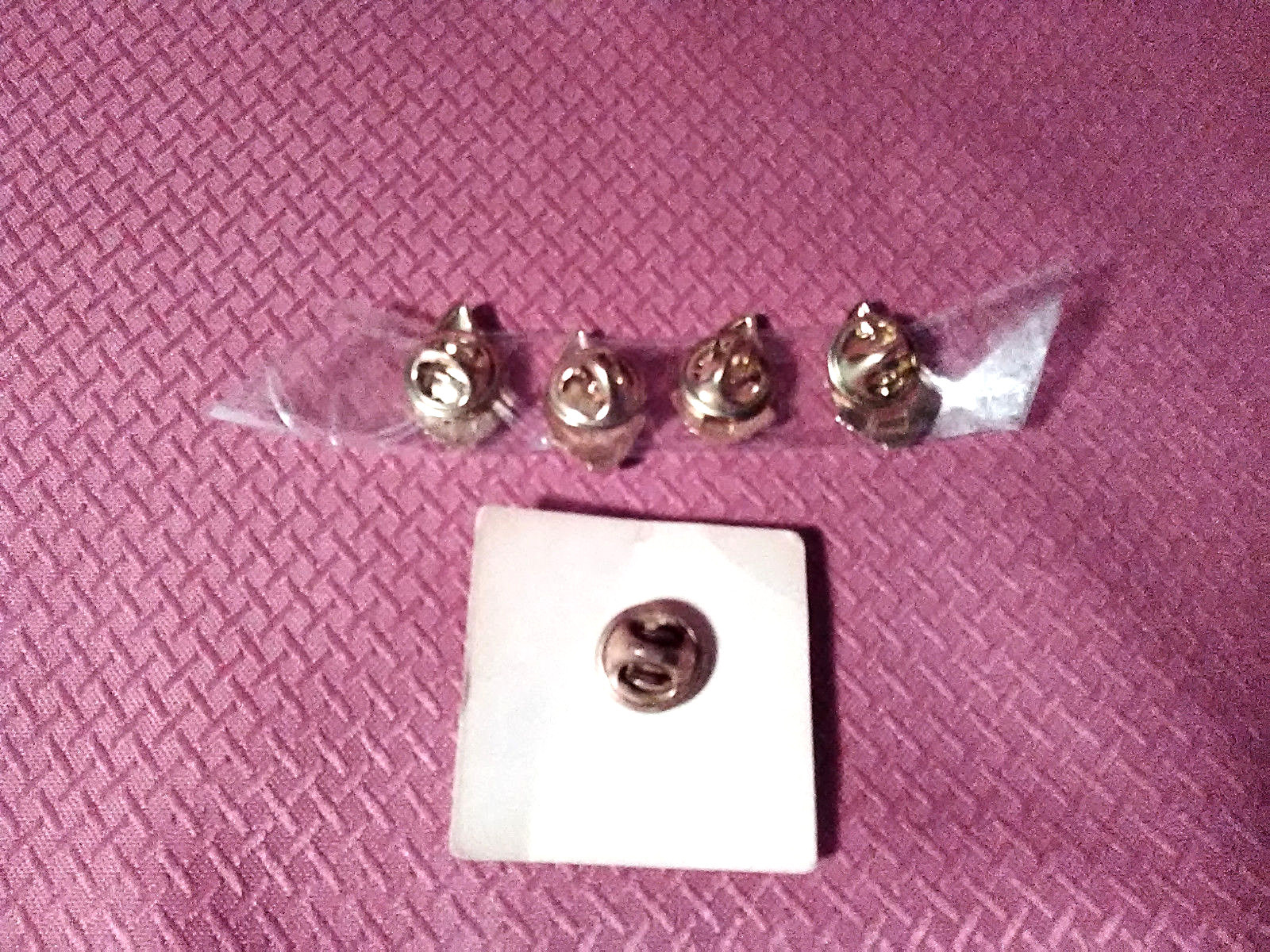 VINTAGE Lot Of 5 Gold Plated Red Cross 6 5 & 3 Galloon Blood Drop Donor Pins