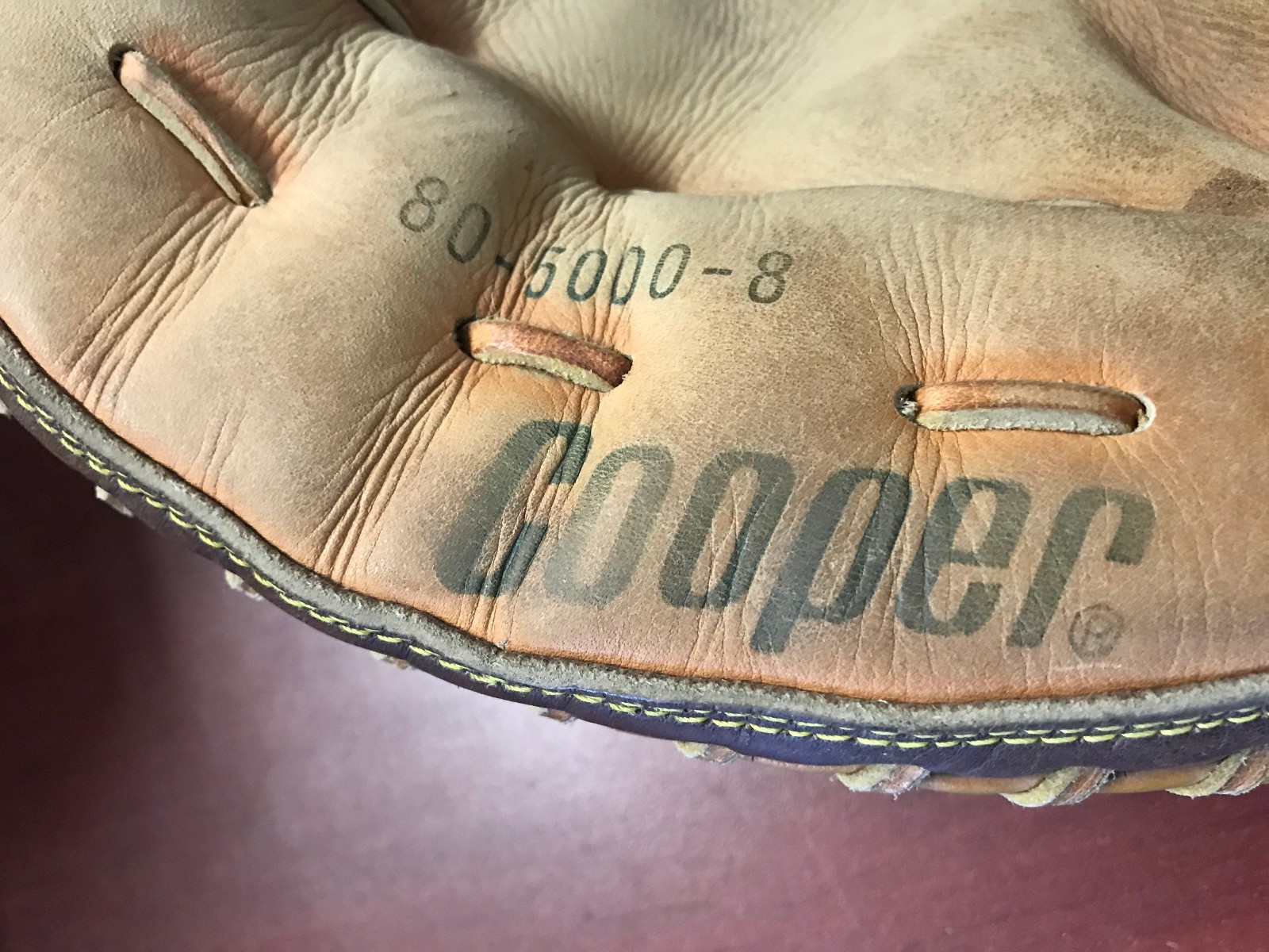 !!!VINTAGE  MITT COOPER 80-5000-8 LEATHER  !!!! WOW !!!