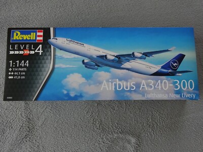Airbus A340-300 Lufthansa New Livery Flugzeug Bausatz 1:144 *NEU* Revell 44,1cm