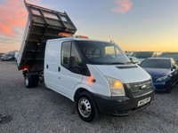 2012 Ford Transit D/Cab TIPPER TDCi 125ps [DRW] 3.5 TON 6 SPEED  CHASSIS CAB Die