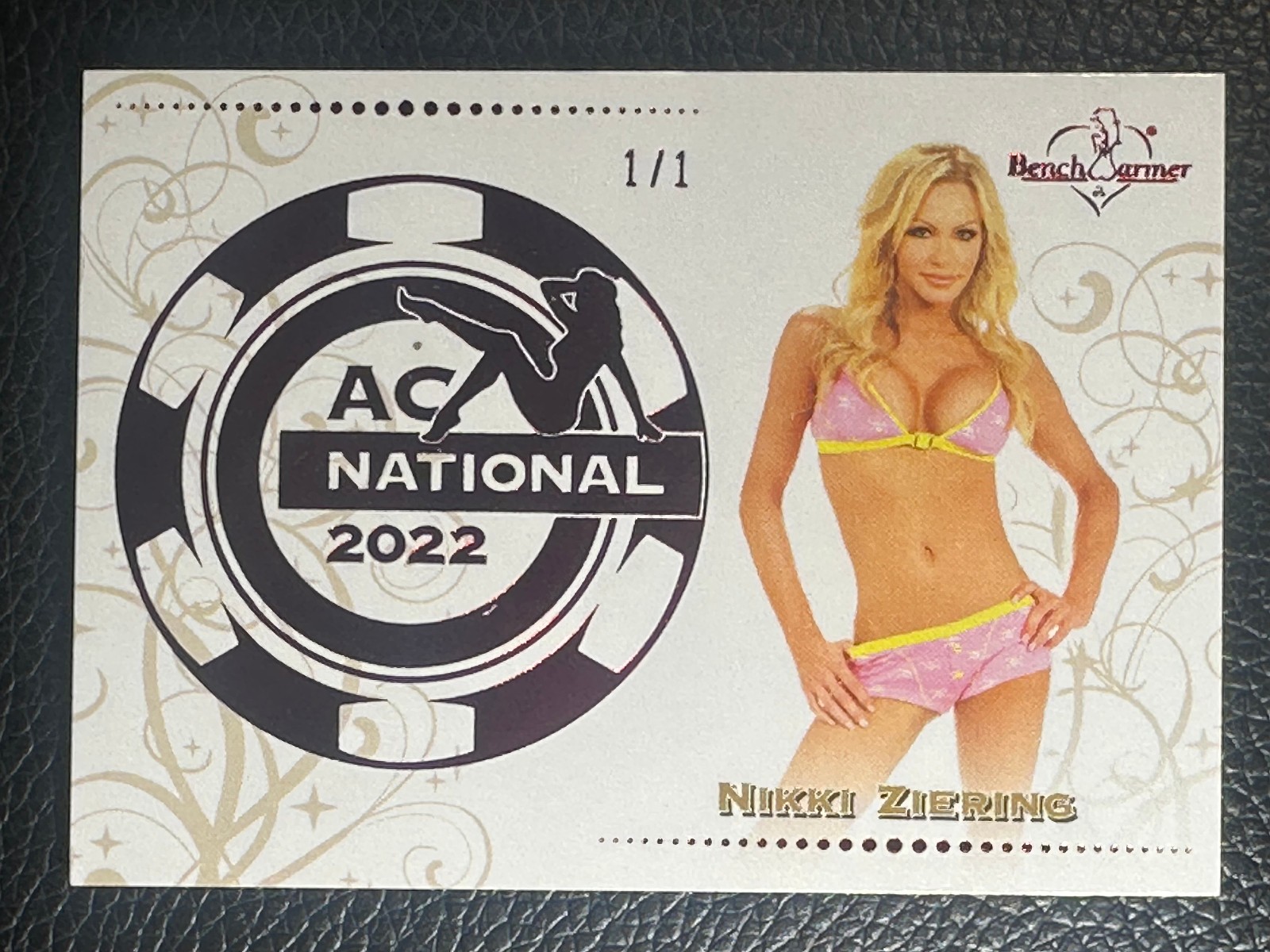 2022 Bench Warmer AC National Red Foil Nikki Ziering 1/1