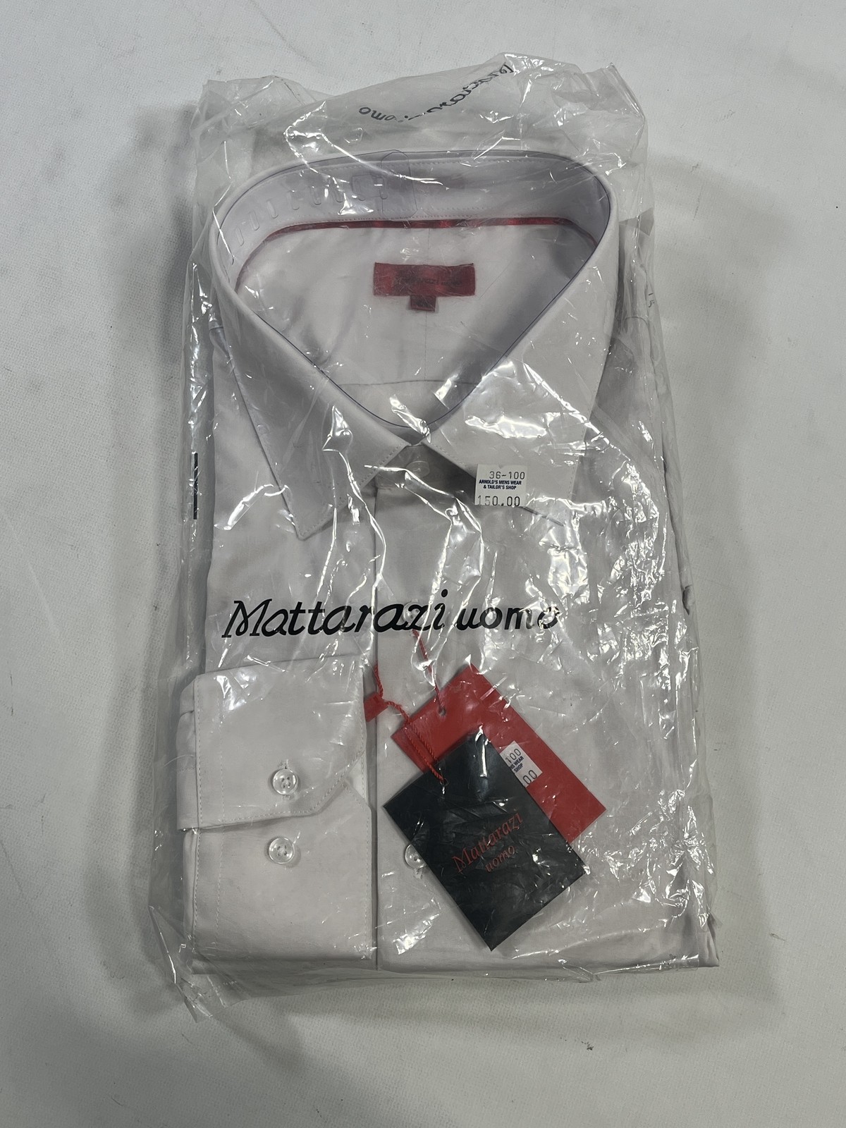 Mens Mattarazi Uomo Gray Button Down Shirt Size 46 NEW