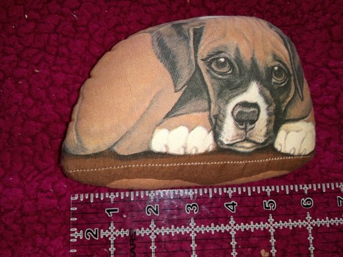 Boxer Paperweight Boxer Dog, Fabric Stuffed Weight Realistic