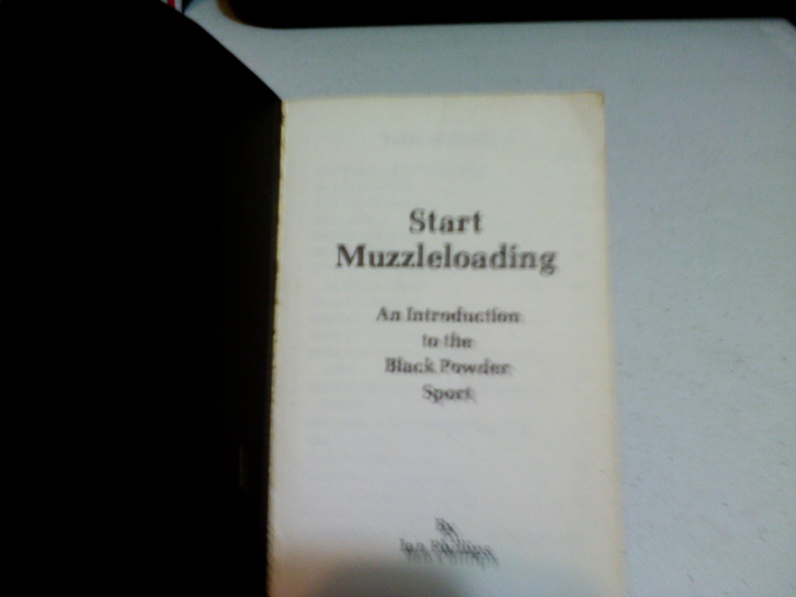 Shooting Book CVA Muzzleloading Black Powder Sport Ian Phillips 1977 used