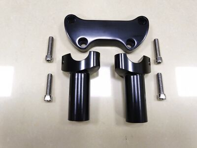4.5'' Tall Handlebar Riser 1'' Top Clamp For Harley Dyna Road King Glide Sportster