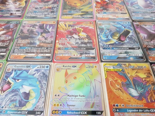 100 verschiedene Pokemon Karten mit HolosStern (deutsch) Ideal als Geschenk