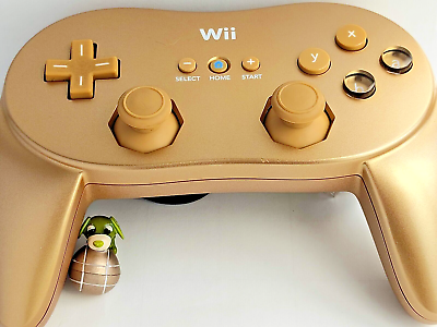 Club Nintendo Wii golden classic controller pro gold Mario Game 