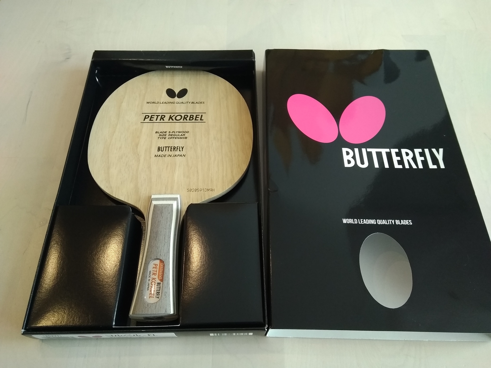 Butterfly Table Tennis Racket Korbel FL Shakehand Offensive 30271 Japan