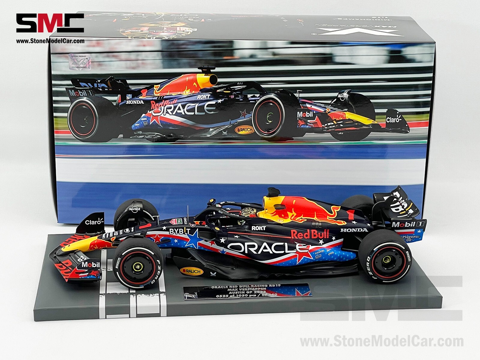 MINICHAMPS RB19 1/18 フェルスタッペン　250台限定 Red Bull F1 RB19 Max Verstappen US GP Austin 2023 World