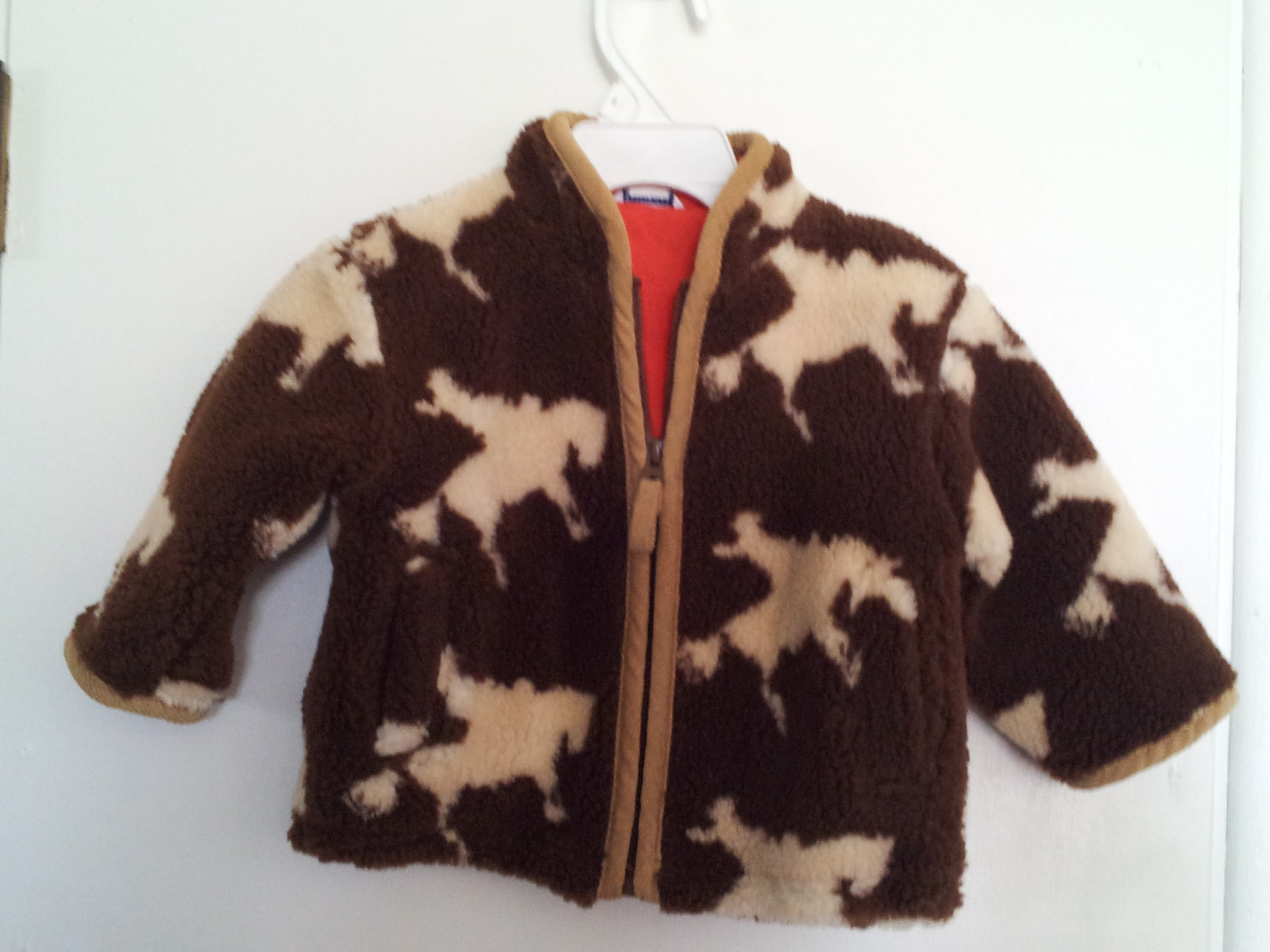 Toddler-Hartstrings-Size-18-Month-Knit-Jacket-Western-Themed-Bronco-Horse-Rider