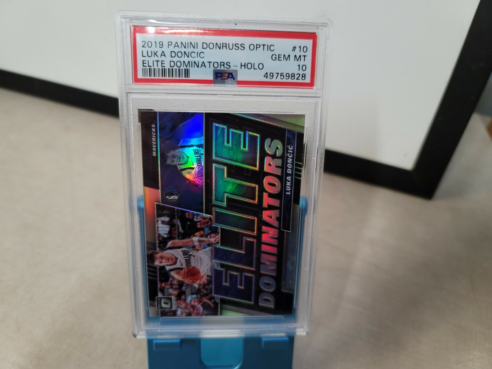 Luka Doncic 2019 20 Optic Elite Dominators Holo #10 PSA 10