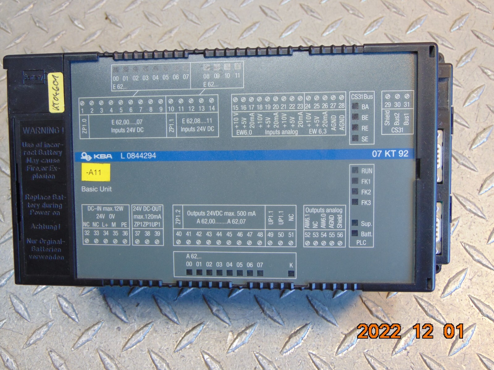 ABB 07 KT 92 / 07KT92D GJR5250500R0262 L08844294 | eBay ABB 07 KT 92 / 07KT92D GJR5250500R0262 L08844294 | eBay