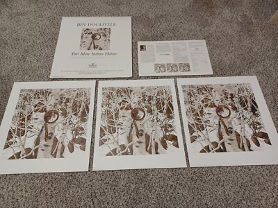 ''Two More Indian Horses'', Triptych by Bev Doolittle Signed # 23007/48000