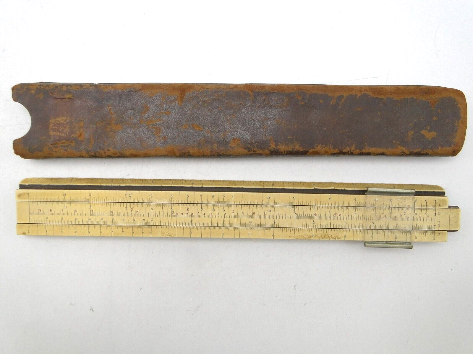 Vintage E. Dietzgen USA 10in #1759 or 1760B Slide Rule w Case 10