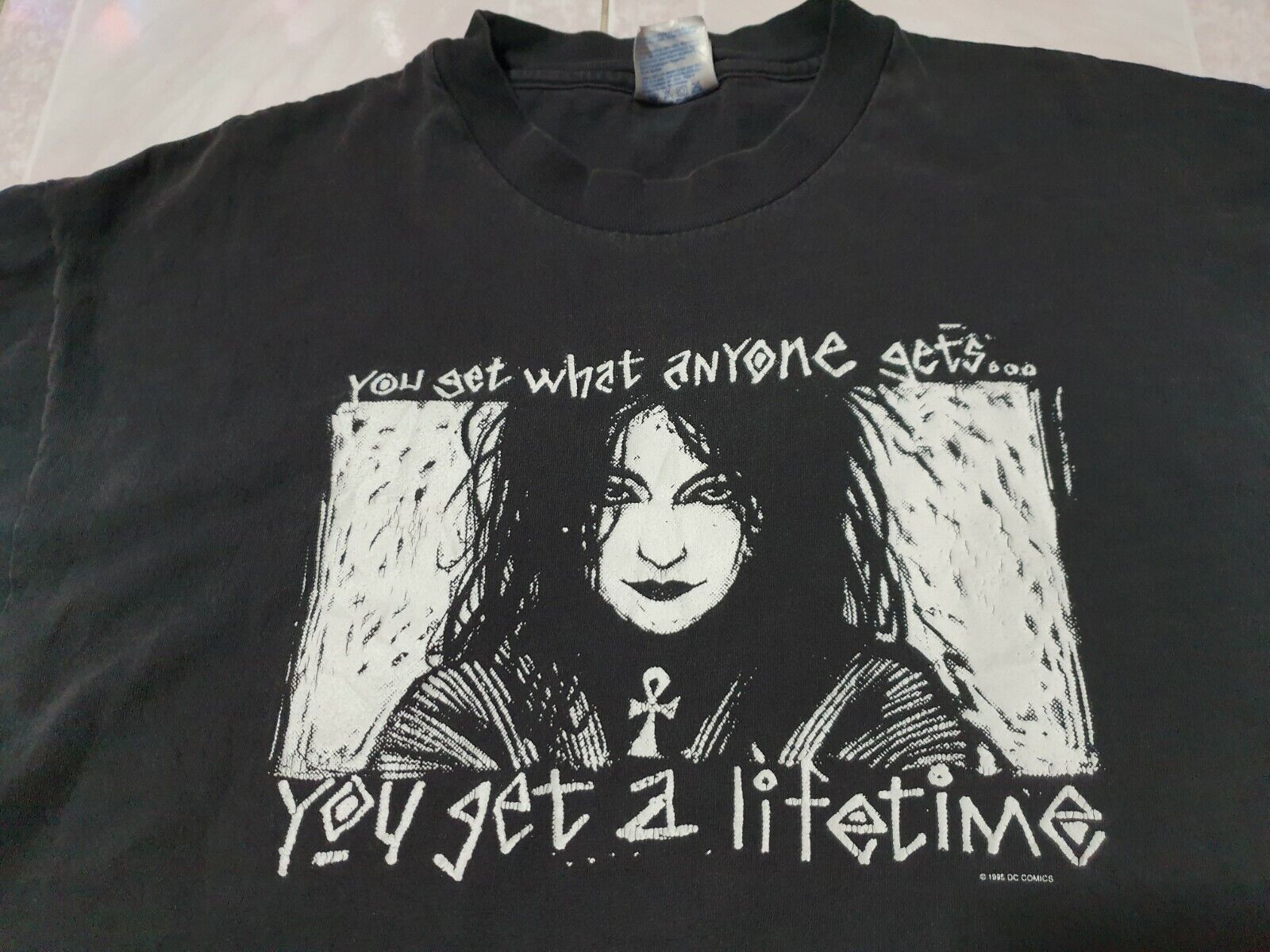 Rare Vintage Sandman Death Shirt Vtg 1995 90s Dc Comics Neil Rare Vintage Sandman Death Shirt Vtg 1995 90s Dc Comics Neil
