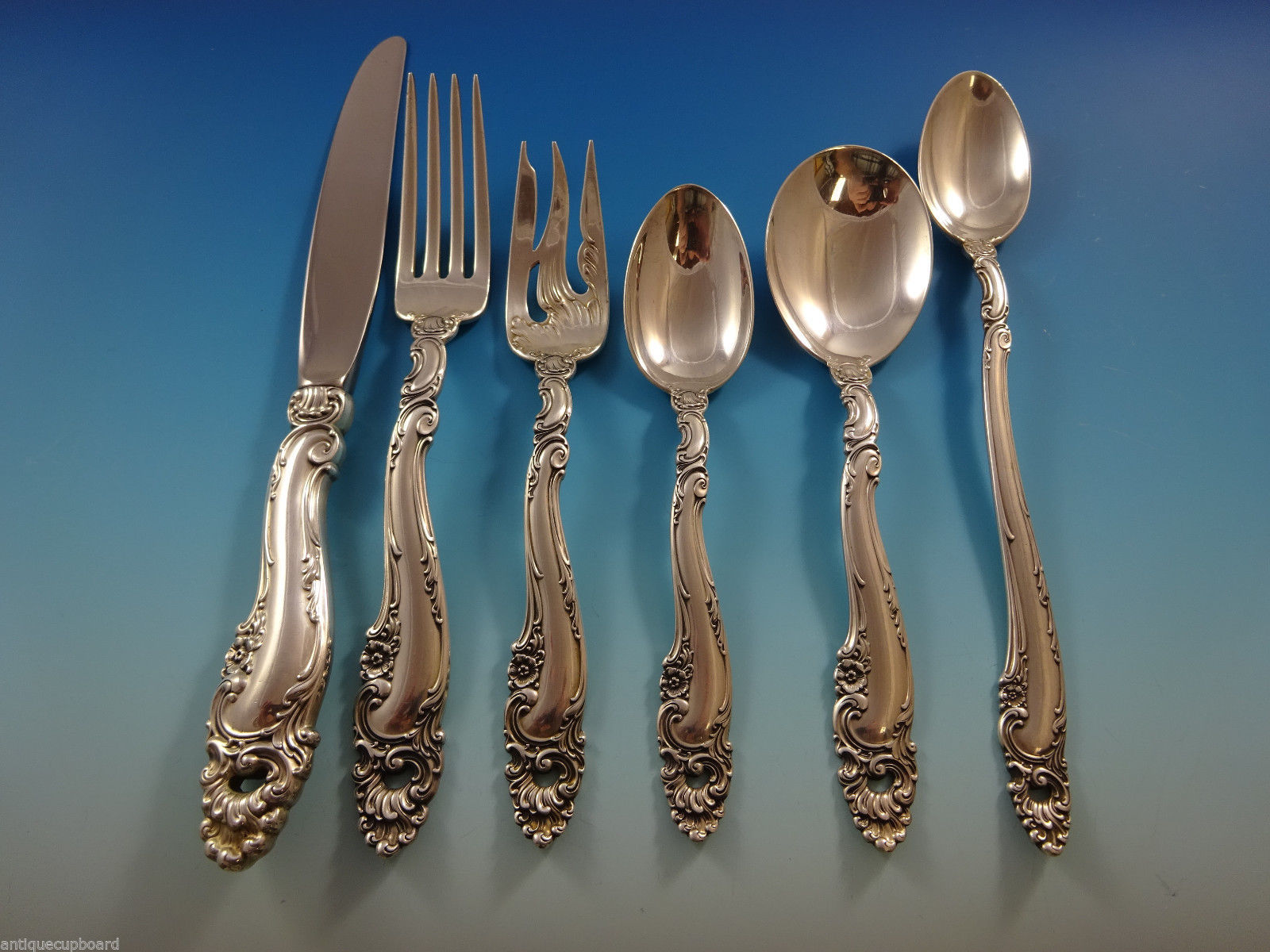 GORHAM　ゴーハム　シルバー925  カトラリー Decor by Gorham Sterling Silver Flatware Set For 12 Service