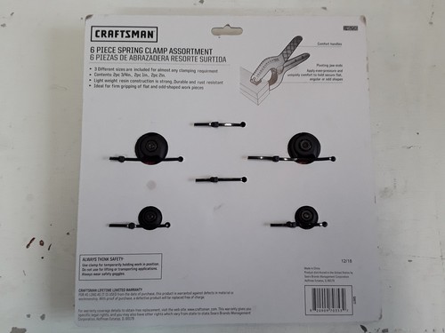 Craftsman 6 Piece Spring Clamp Set