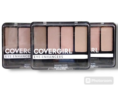 CoverGirl Eye Enhancers 4-Kit Eye Enhancers, Sheerly Nudes 265 (3 pack)