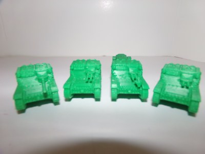 Four CV 35 ItalianTankettes, 1:50 scale: suitable for Bolt Action 