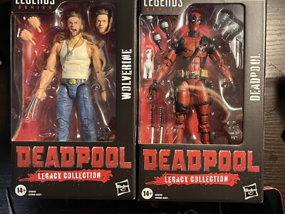 MARVEL LEGENDS LEGACY COLLECTION DEADPOOL & WOLVERINE ACTION FIGURES RARE MIB