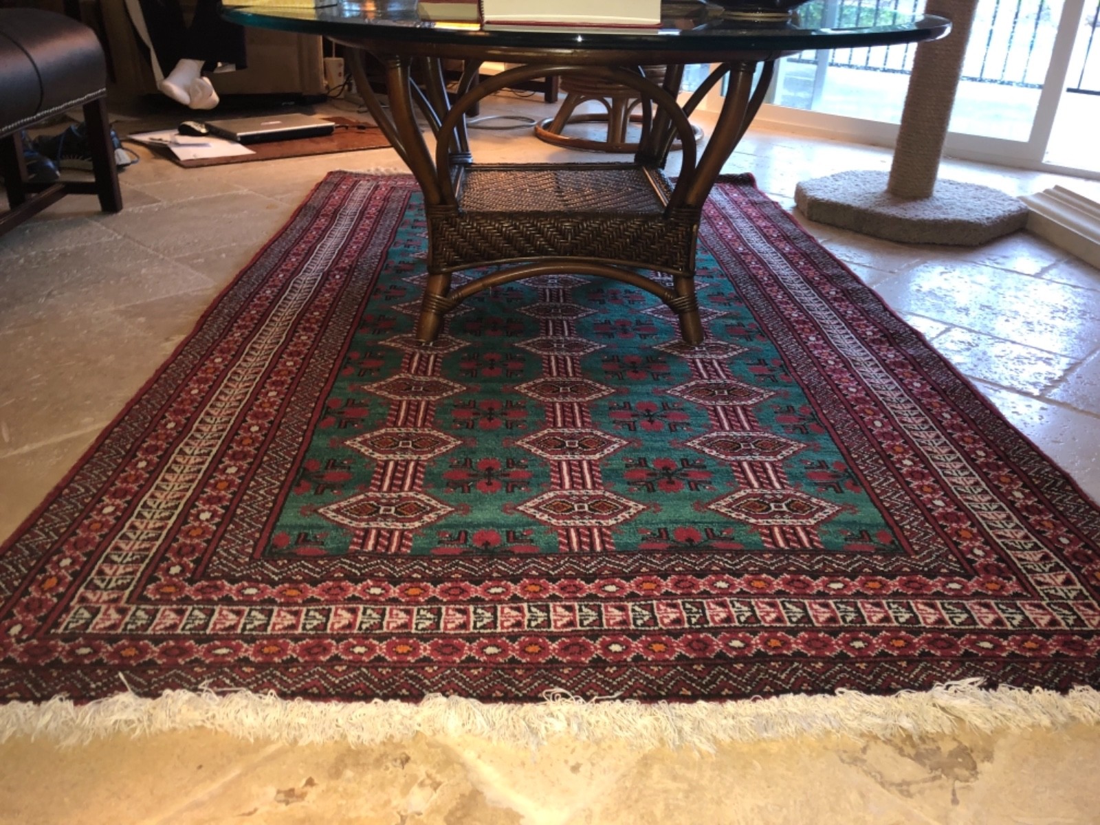 Iranian hand woven Carpet 4’ X 7’