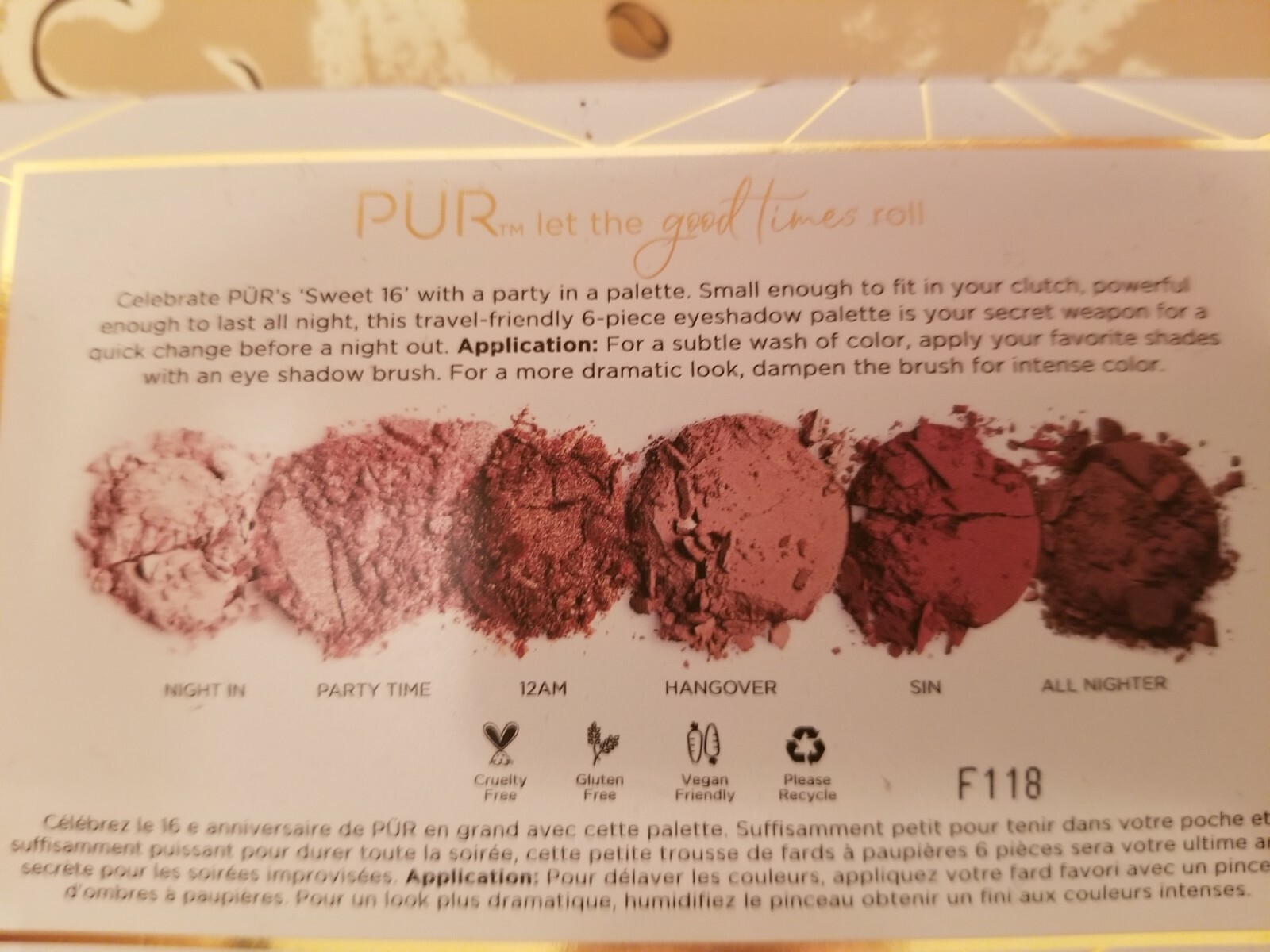 Pur Cosmetics Palette Set Sweet 16 & BEEKMAN WIPES, SOAP, BALM (REDUCED PRICE)