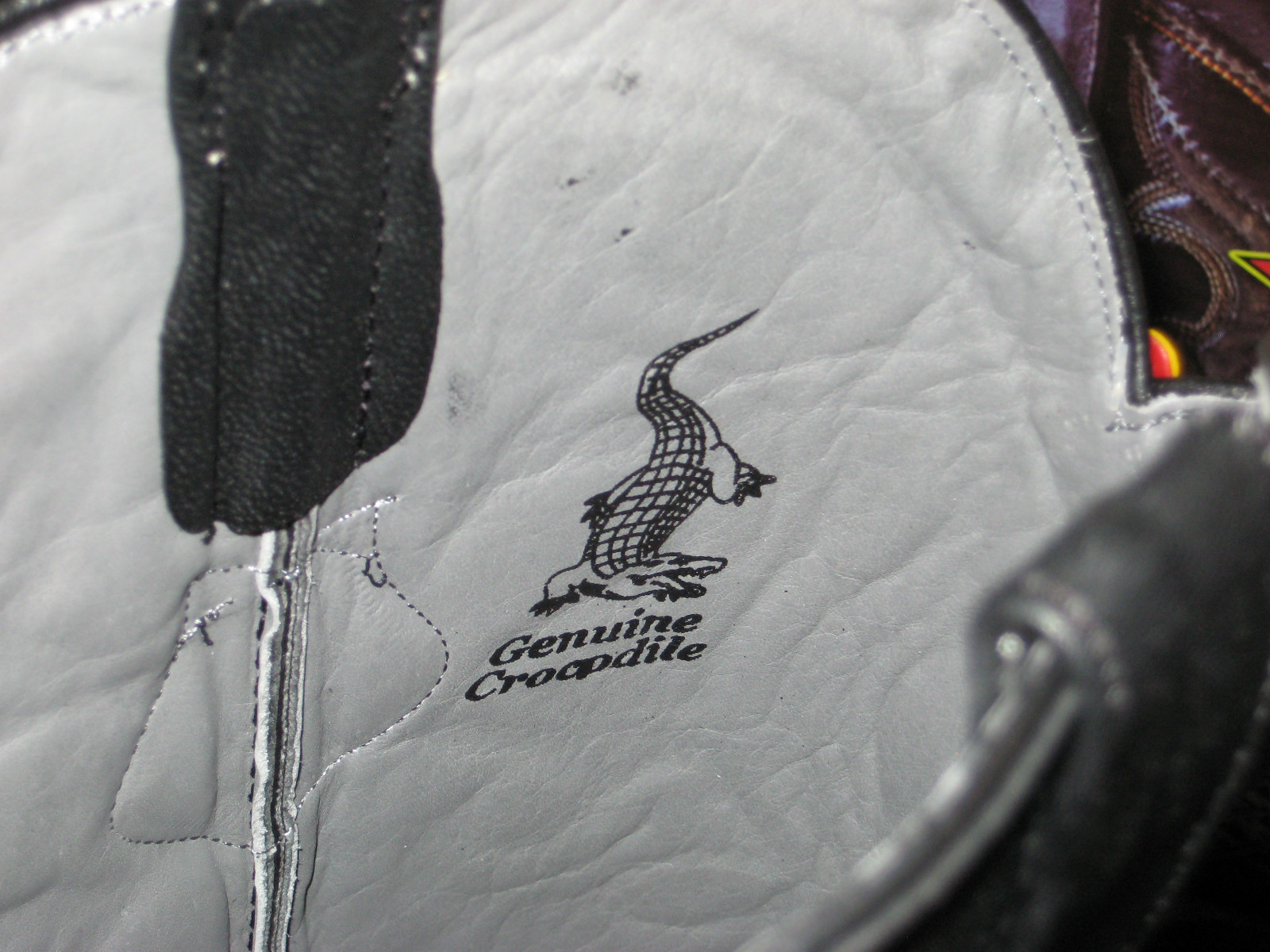 Pre-owned Los Altos Boots Los Altos Men Black Hornback Crocodile Caiman Cowboy J-toe Boot Ee+ 990205