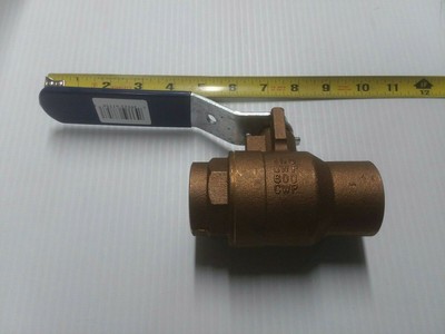 NIBCO NJ8310C 1 1/2'' Sweat Bronze Ball Valve MSS SP-110