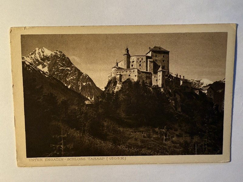 Schloss Tarasp Engadin Historische Ansichtskarte. Los 4428. Schoeniger-Notgeld