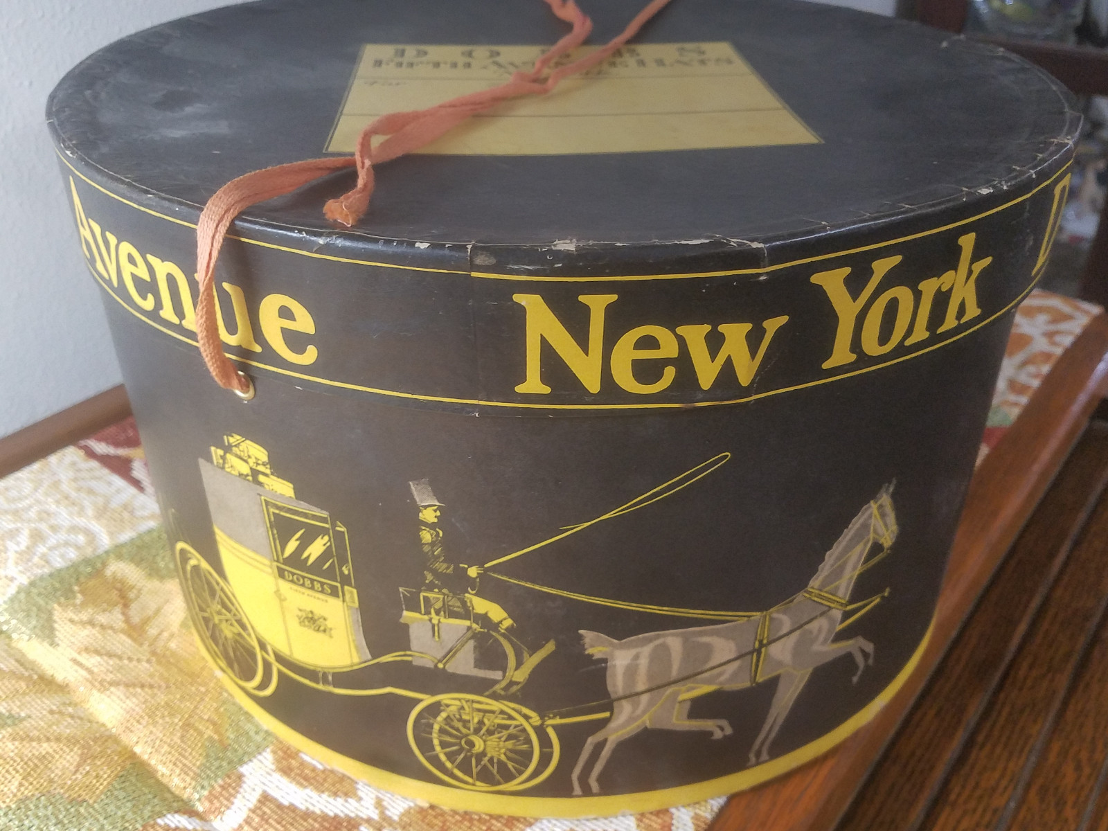 Vintage Dobbs Fifth Avenue New York Hat Box Only