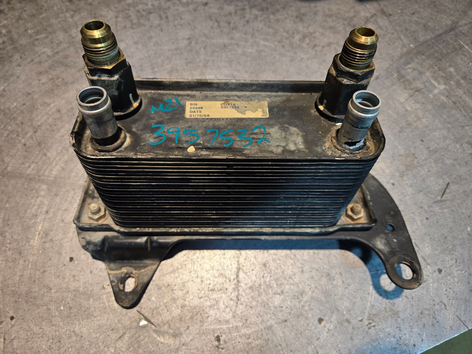 2003 Dodge Ram 2500 Transmission Oil Cooler Turbo Diesel 3957532 5.9 Cummins OEM - Picture 1 of 7