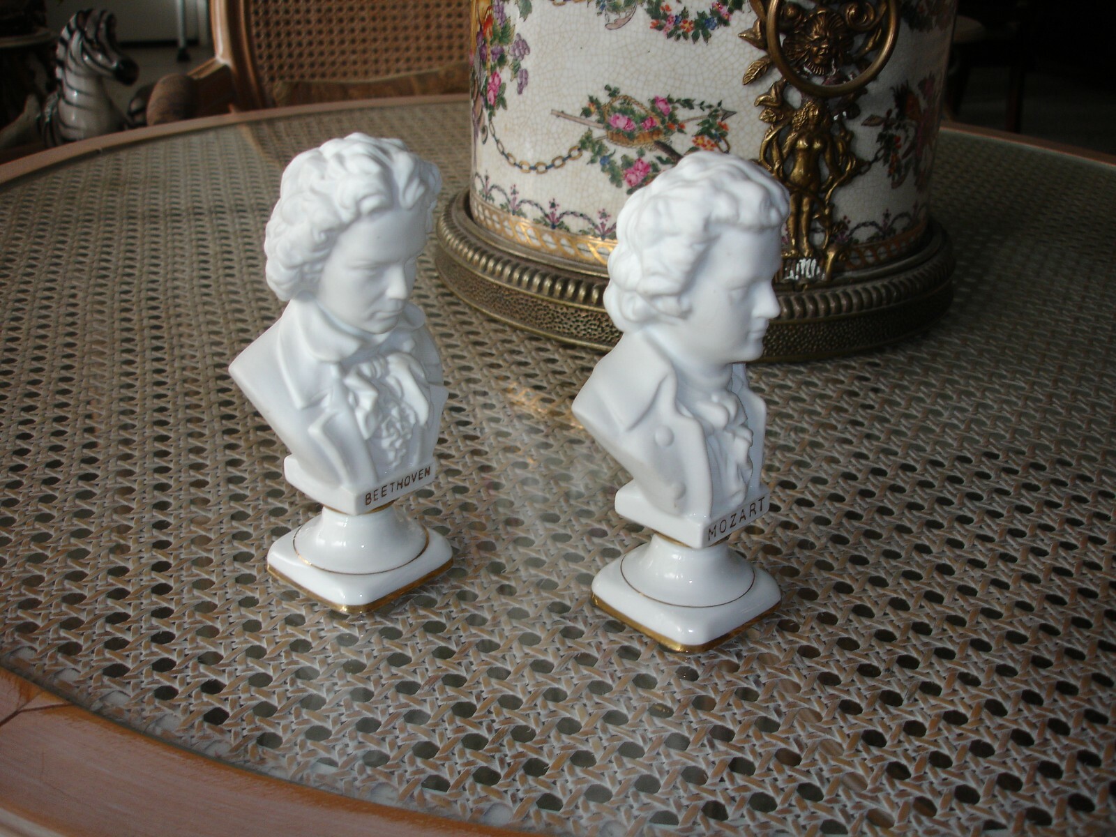 Porcelain Composer Busts Andrea by Sadek Beethoven and Mozart