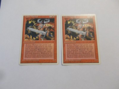 Keldon Warlord x2 MTG 4th Edition  Red Uncommon Creature LP