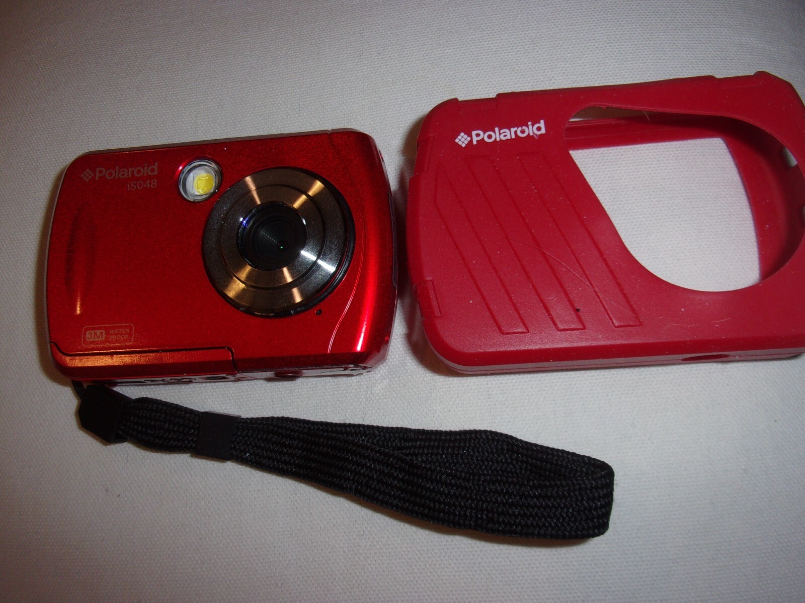 Polaroid IS048 RED Waterproof Digital Camera rubber gasket! GREAT