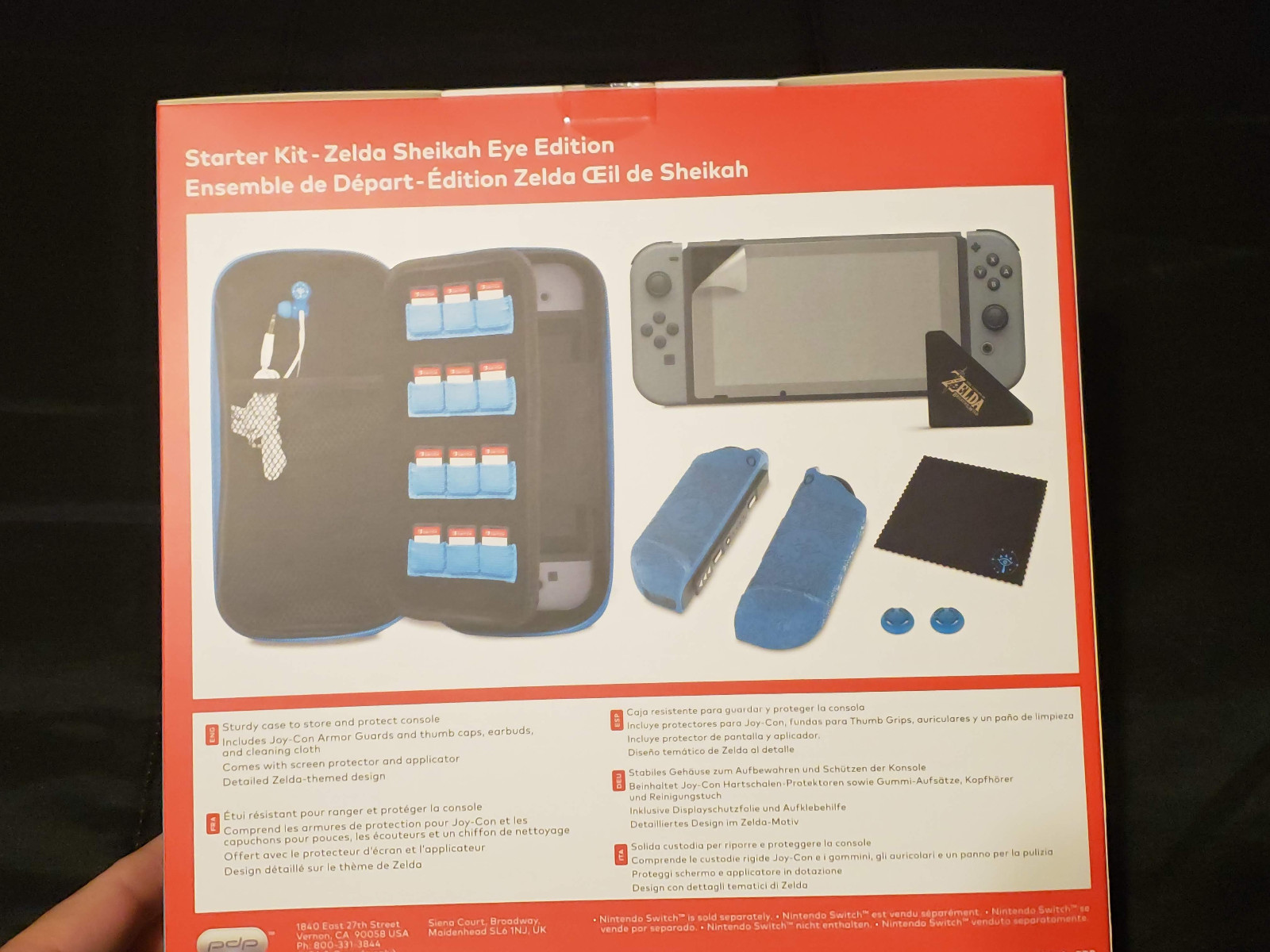 Switch Starter Kit Zelda: Sheikah Eye Ed. + Xtra Case Screen Protector.  ALL NEW
